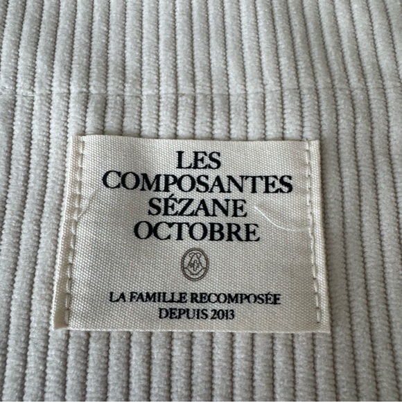 NWOT! Sezane Velvet Ribbed Tote Bag - Bone - Picture 2 of 4